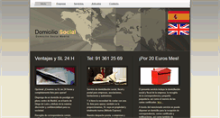 Desktop Screenshot of domiciliosocialmadrid.com
