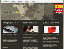 Tablet Screenshot of domiciliosocialmadrid.com